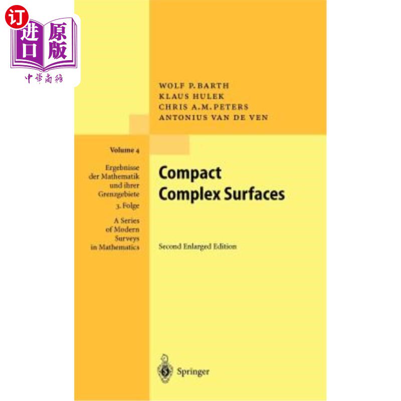 海外直订Compact Complex Surfaces 紧凑复杂曲面
