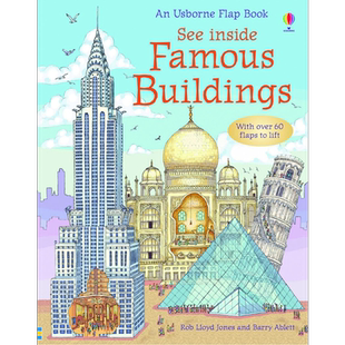 预售 See Inside Famous Buildings 尤斯伯恩看里面系列 著名建筑 英文原版进口 建筑 儿童科普读物 Rob Lloyd Jones【中商原版】