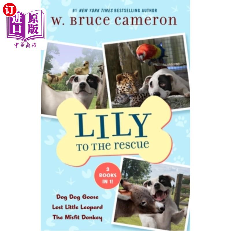 海外直订Lily to the Rescue Bind-Up Books 4-6: Dog Dog Goose, Lost Little Leopard, and th 装订书4-6:狗狗鹅，迷路的小