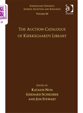 海外直订Volume 20: The Auction Catalogue of Kierkegaard'... 第20卷:克尔凯郭尔图书馆拍卖目录