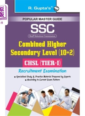 海外直订Ssc-Chsl (10+2): (Tier-I) Recruitment Exam Guide Ssc Chsl（10+2）：（一级）招聘考试指南