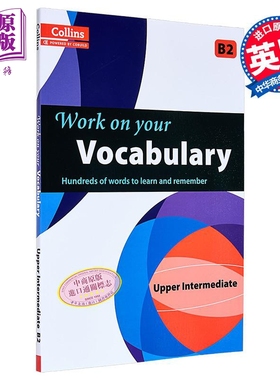 预售 Collins Work on your Vocabulary Upper Intermediate 柯林斯攻破你的词汇 中高级B2 英文原版 英语练习册【中商原版】