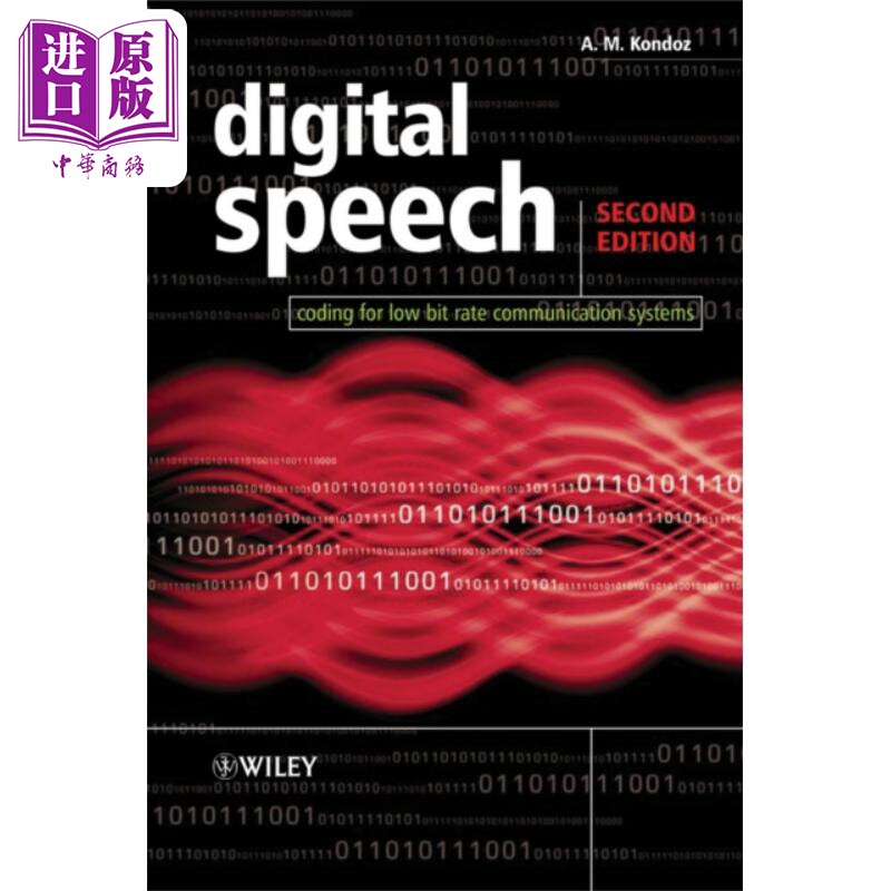 数字语音 编码工具与算法 Digital Speech 英文原版 Ahmet Kondoz【中商原版】