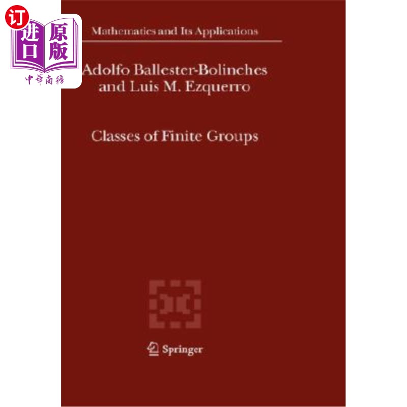 海外直订Classes of Finite Groups 有限群类