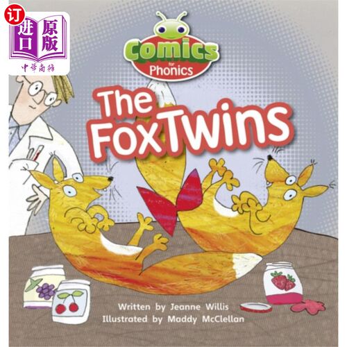 海外直订Bug Club Comics for Phonics Reception Phase 2 Set 06 The Red Fox Twins 虫子俱乐部拼音漫画第二期第06集红狐双胞胎