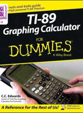 海外直订Ti-89 Graphing Calculator for Dummies TI-89虚拟图形计算器