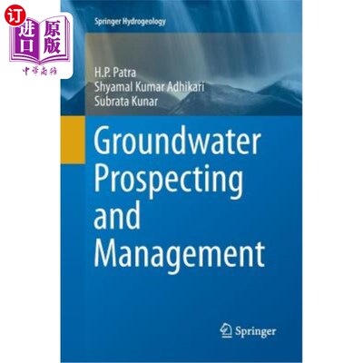 海外直订Groundwater Prospecting and Management 地下水勘探与管理