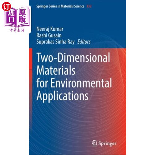 海外直订Two-Dimensional Materials for Environmental Appl... 环境应用的二维材料
