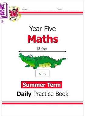 英国原版CGP教辅 新版KS2数学日常练习书 五年级夏季学期 New KS2 Maths Daily Practice Book: Year 5 - Summer Term【中商?
