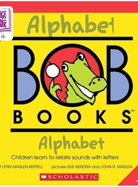 海外直订My First Bob Books - Alphabet Box Set Phonics, Letter Sounds, Ages 3 and Up, Pre 我的第一本鲍勃书-字母盒套