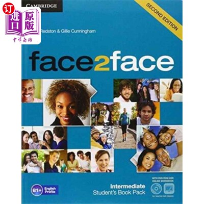 海外直订face2face for Spanish Speakers Intermediate Stud... face2face西班牙语中级学生教材包(学生手册带DVD-ROM，西班
