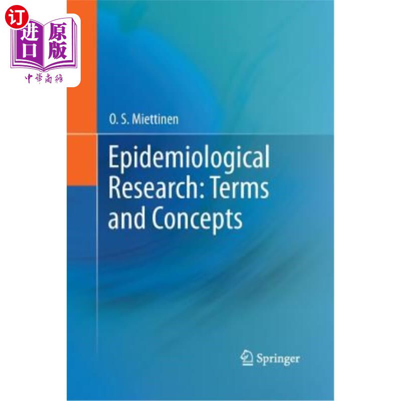 海外直订医药图书Epidemiological Research: Terms and Concepts 流行病学研究：术语和概念