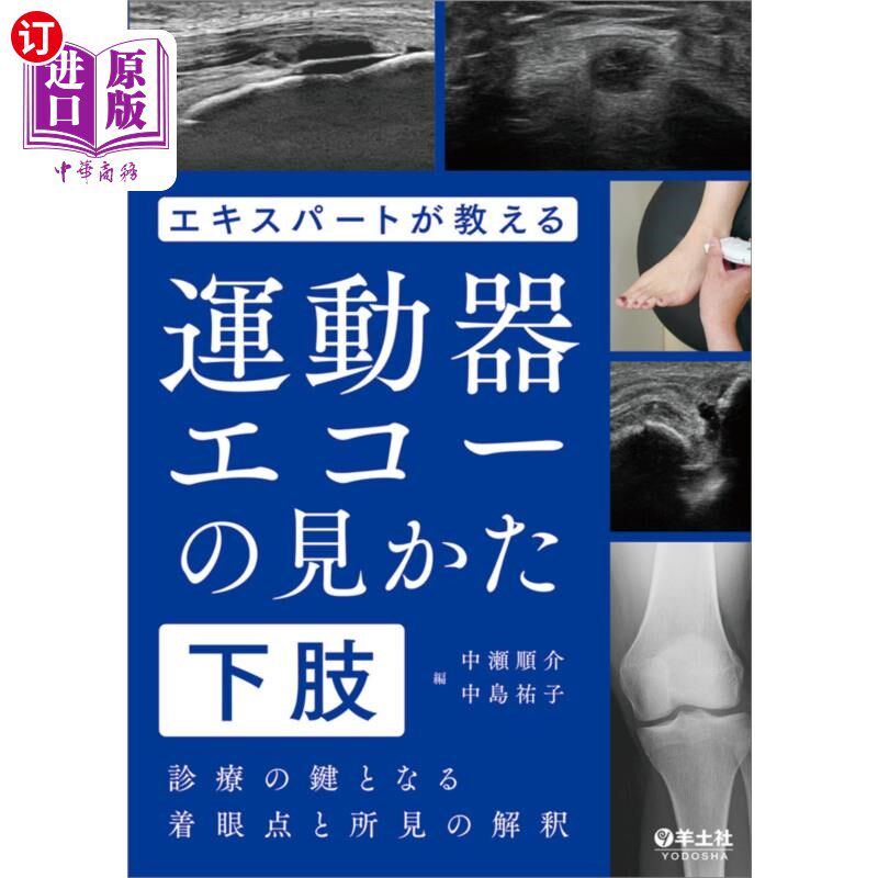 海外直订日语 エキスパートが教える運動器エコーの見かた 診療の鍵となる着眼点と所見の解釈 下肢 专家教授的运动器官超