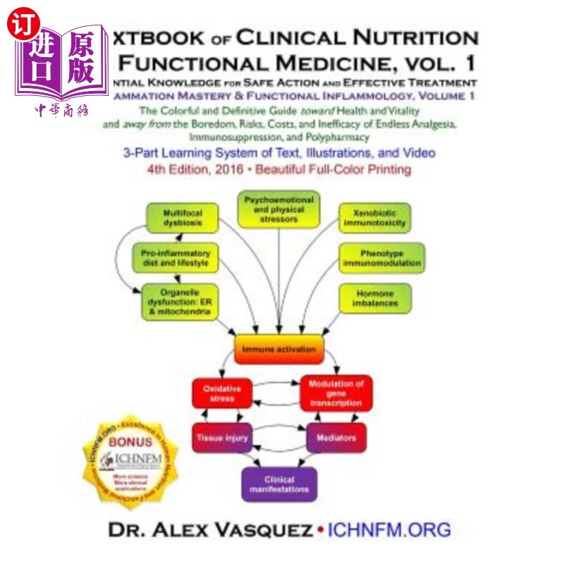 海外直订医药图书Textbook of Clinical Nutrition and Functional Medicine, vol. 1: Essential Knowle 《临床营养与功能医