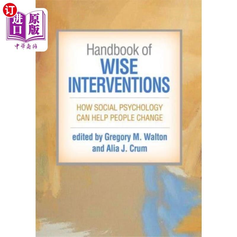 海外直订Handbook of Wise Interventions 《明智干预手册》
