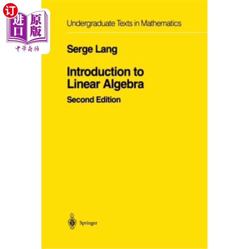 海外直订Introduction to Linear Algebra 线性代数引论
