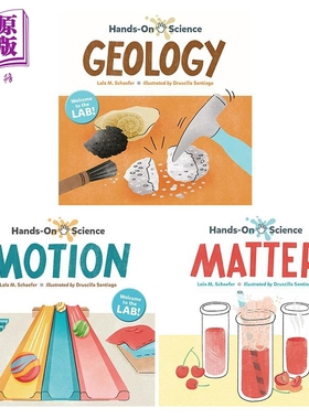 Hands On Science 实践科学绘本3册 运动力学Motion 物质Matter 地质学Geology 英文原版进口图书 STEM科普图画书【中商原版?