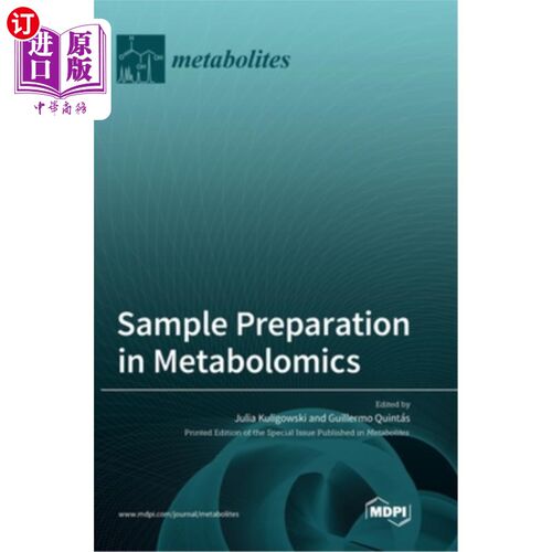 海外直订Sample Preparation in Metabolomics 代谢组学中的样品制备
