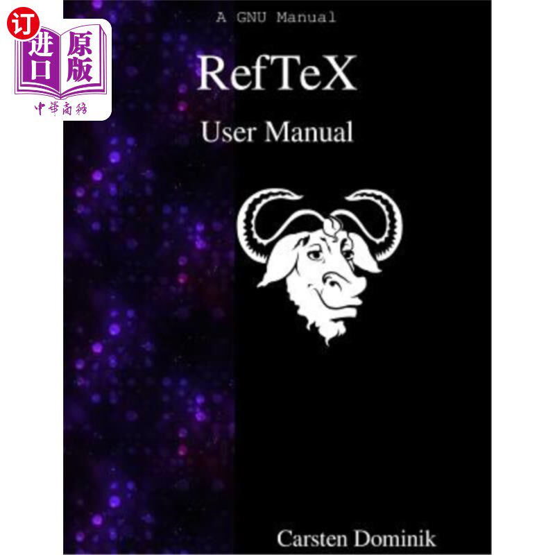 海外直订reftex user manual reftex用户手册