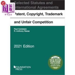 海外直订Patent, Copyright, Trademark and Unfair Competit... 专利、版权、商标与不正当竞争