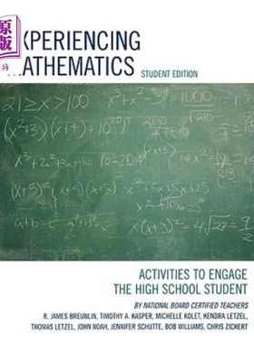 海外直订Experiencing Mathematics: Activities to Engage the High School Student, Student  体验数学：让高中生参与的活动，