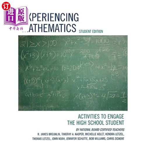 海外直订Experiencing Mathematics: Activities to Engage the High School Student, Student  体验数学：让高中生参与的活动，