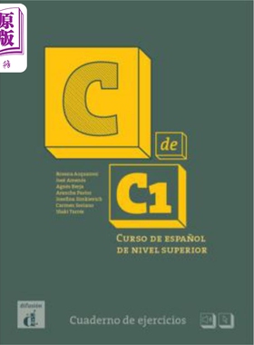 现货 西班牙成人教材 C DE C1 学生练习册 西班牙文原版 C1 C DE C1 CUADERNO DE EJERCICIOS【中商原版】