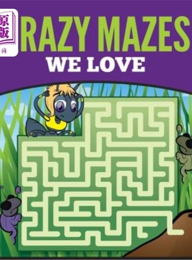 海外直订Krazy Mazes We Love 我们爱的疯狂迷宫