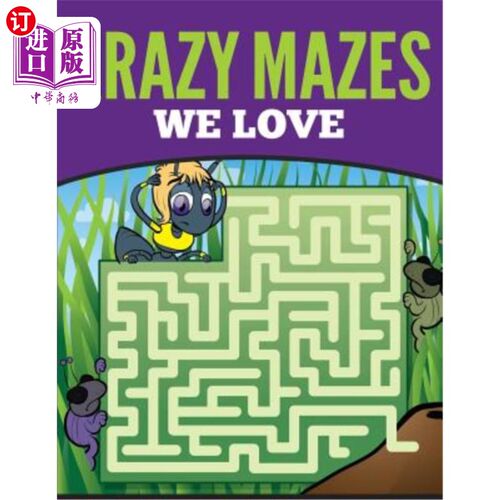 海外直订Krazy Mazes We Love 我们爱的疯狂迷宫
