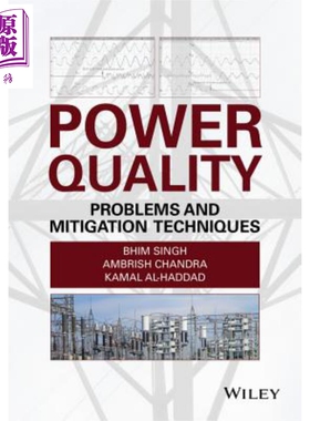 现货 电能质量问题与缓解技术 Power Quality Problems and Mitigation Techniques 英文原版 Ambrish Chandra【中商原版】Wiley