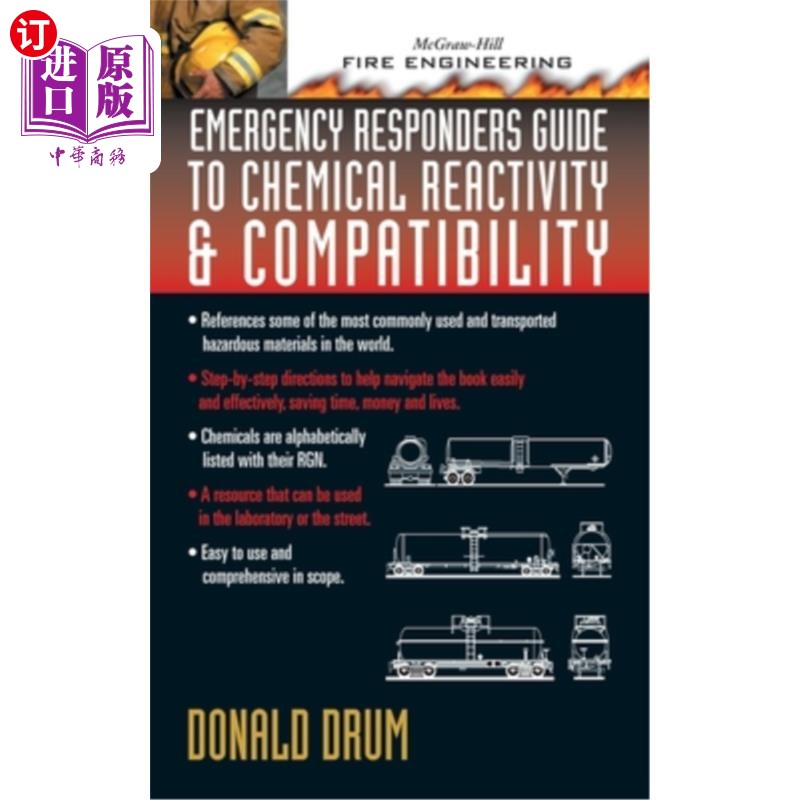 海外直订Emergency Responders Guide to Chemical Reactivity and Compatibility 应急响应人员化学反应性和兼容性指南