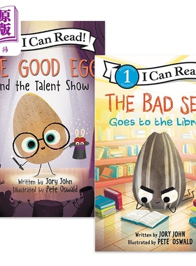 预售 I Can Read 我可以读1级2册套装 Pete Oswald The Bad Seed Good Egg 儿童分级 阅读读物 英文原版进口图书【中商原版】