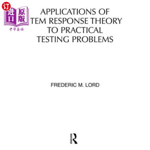 海外直订Applications of Item Response Theory To Practica... 项目反应理论在实际测试问题中的应用