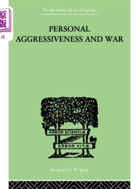海外直订Personal Aggressiveness and War 个人侵略性和战争