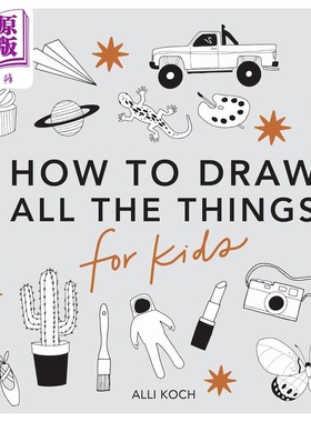 预售 儿童的迷你绘画课程 一切事物 Alli Koch All The Things 英文原版进口 儿童艺术与创意绘本图画书 初学者绘画书【中商原版】