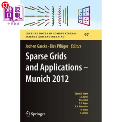 海外直订Sparse Grids and Applications - Munich 2012 稀疏网格和应用-慕尼黑2012