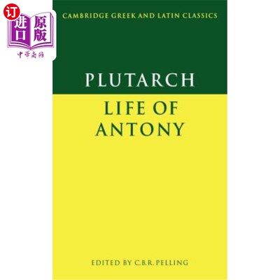 海外直订Plutarch: Life of Antony 普鲁塔克：安东尼的一生