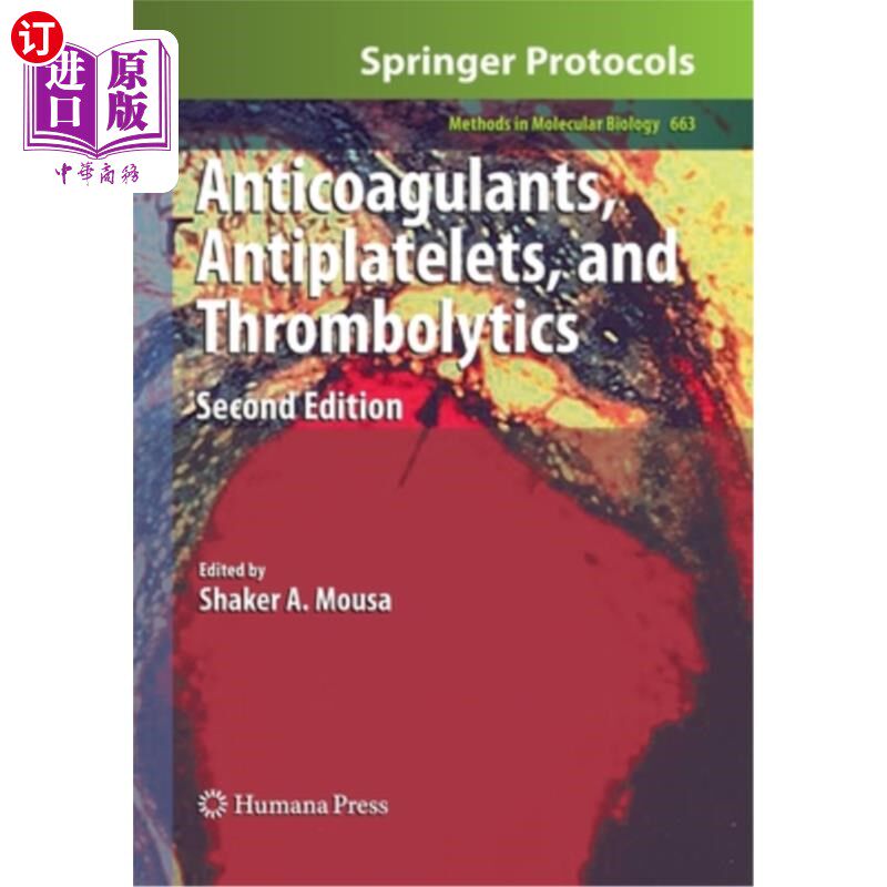 海外直订医药图书Anticoagulants, Antiplatelets, and Thrombolytics 抗凝剂、抗血小板和溶栓药