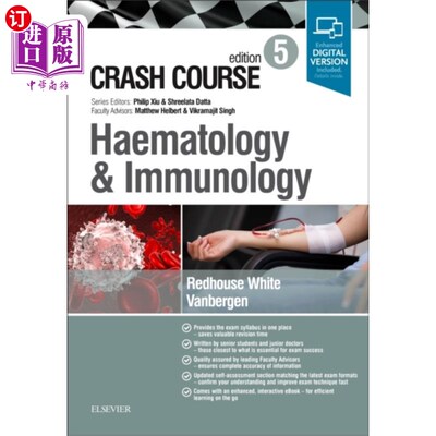 海外直订医药图书Crash Course Haematology and Immunology 血液学和免疫学速成班