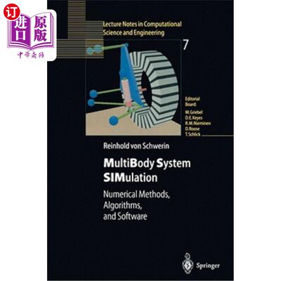 海外直订Multibody System Simulation: Numerical Methods, Algorithms, and Software 多体系统仿真:数值方法，算法和软件