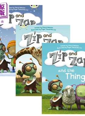 Pearson Bug Club Zip & Zap Story 培生虫子俱乐部 Zip Zap故事套装3册 英文原版 进口图书 自然拼读童书 5-6岁【中商原版】