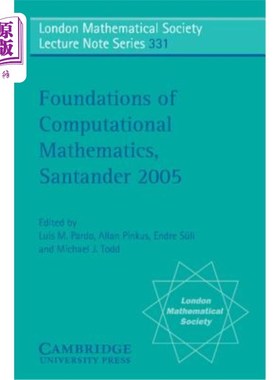 海外直订Foundations of Computational Mathematics, Santander 桑坦德大学计算数学基础