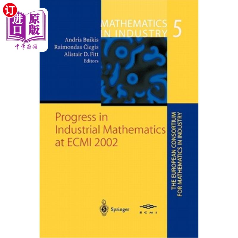 海外直订Progress in Industrial Mathematics at Ecmi 2002 Ecmi 2002工业数学的进展