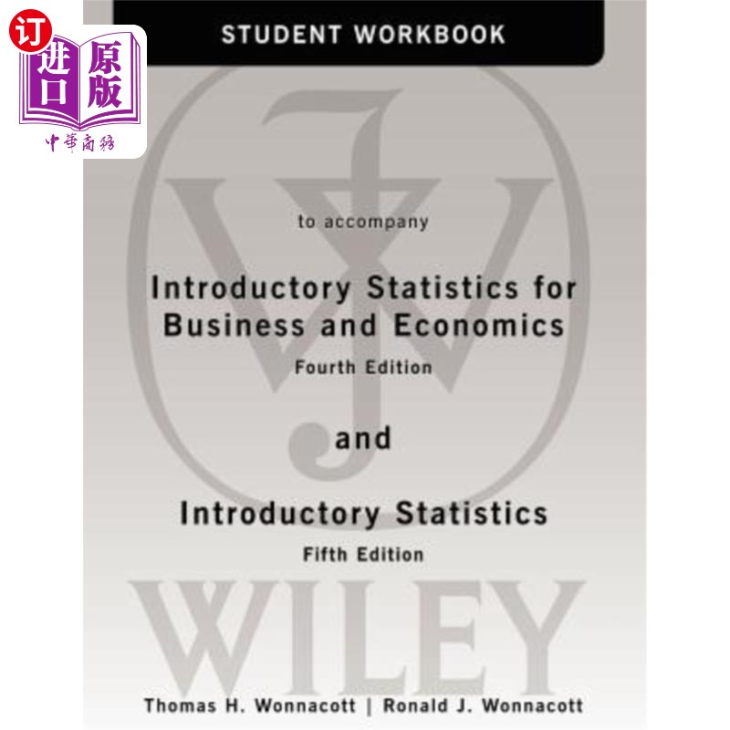 海外直订Student Workbook to Accompany Introductory Statistics for Business and Economics 学生手册，以配合介绍统计商