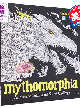 现货 神话之国 填色寻物 Mythomorphia An Extreme Coloring and Search Challenge 英文原版 Kerby Rosanes 绘本【中商原版】