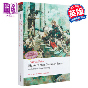 常识及其他政治作品 Writings Political Common 中商原版 潘恩：人权 Sense Rights 英文原版 Other 预售 and Man
