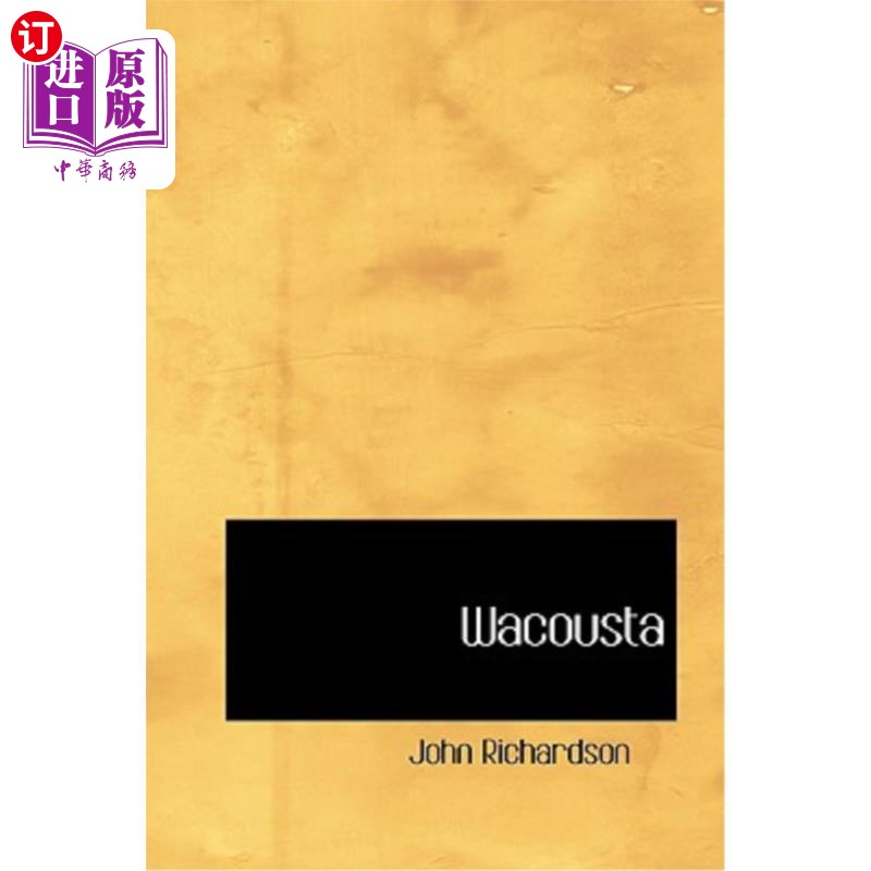 海外直订Wacousta 瓦库斯塔