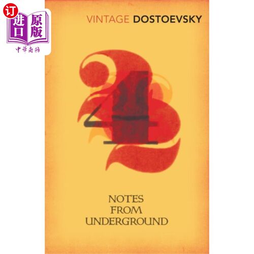 海外直订古英语 Notes From Underground 地下笔记