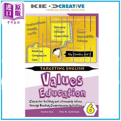 Targeting English Values Education Through Comprehension Book 6 针对英语价值观教育书 6 英语学习 港台原版【中商原版】