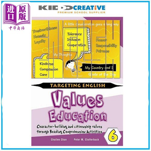Targeting English Values Education Through Comprehension Book 6 针对英语价值观教育书 6 英语学习 港台原版【中商原版】